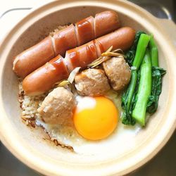 Close-up of meal served in plate