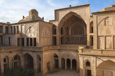 Low angle view of historical building against sky