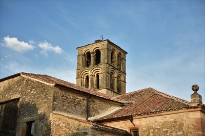 Low angle view of building against sky