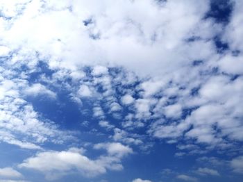 Low angle view of clouds in sky