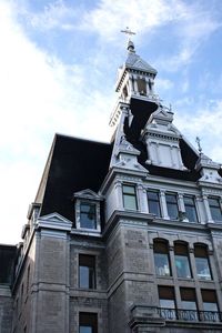 Low angle view of building against sky