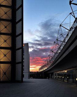 Low angle view of built structure against sky