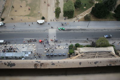 Cars on city street