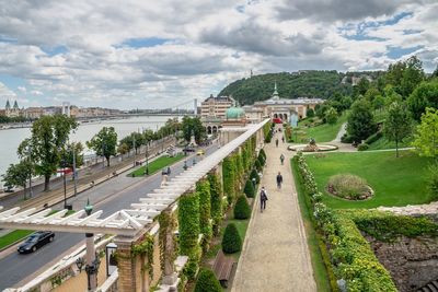 Budapest, hungary 18.08.2021. buda castle palace in budapest, hungary, on a summer day