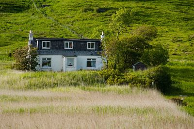 House in field