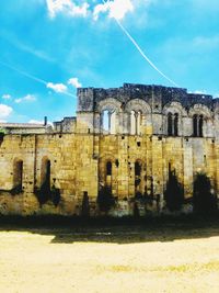 View of fort against cloudy sky