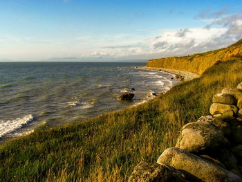 Scenic view of sea against sky