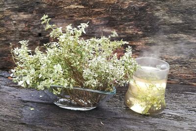 Close-up of drink on table