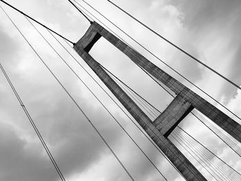 Low angle view of bridge against sky