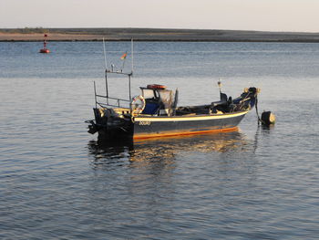 Boats in sea