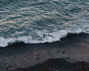 High angle view of sea