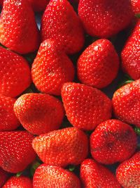 Full frame shot of strawberries