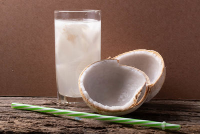 Close-up of drink on table