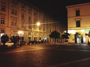 City street at night