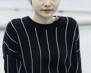 Close-up portrait of a young woman