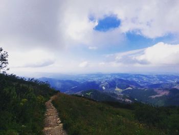 Scenic view of landscape against sky