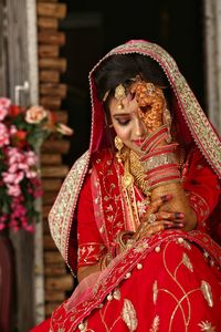 Bride in tradition clothing