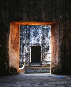 Entrance of old building