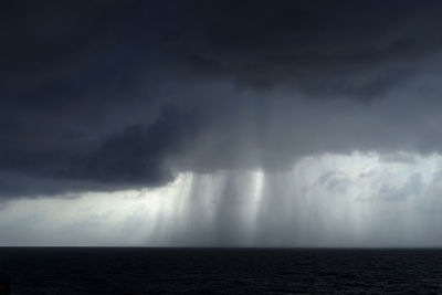 Storm clouds over sea