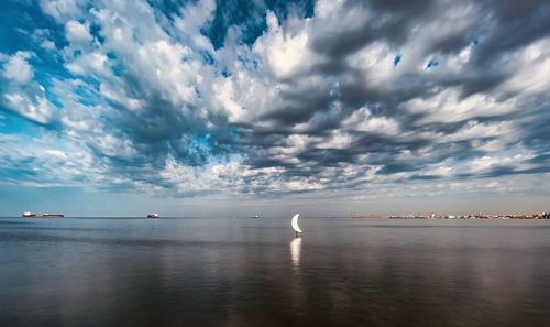 Scenic view of sea against sky