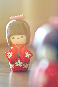 Close-up of stuffed toy on table