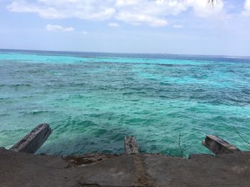 Scenic view of sea against sky
