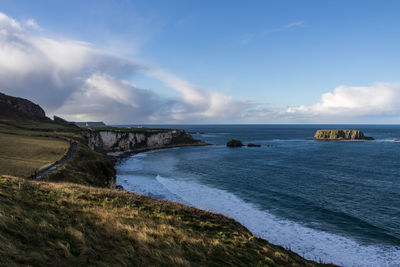 Scenic view of sea against sky