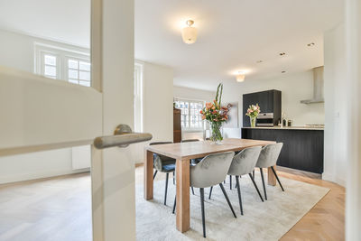 Table and chairs at home