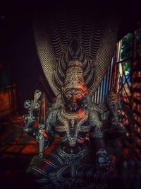 Close-up of buddha statue