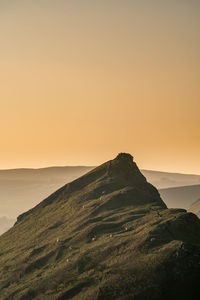 Scenic view of landscape against sky during sunset