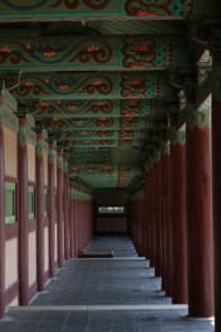 Corridor of building