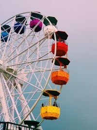 Low angle view of ferris wheel against sky