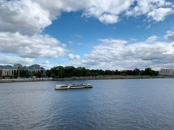 Scenic view of river against sky