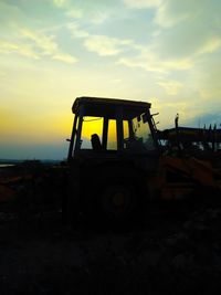 View of cloudy sky at sunset