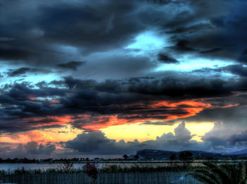 Clouds over sea