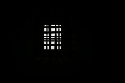 Window in dark room