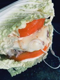 High angle view of ice cream in plate