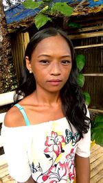 Portrait of a beautiful young woman