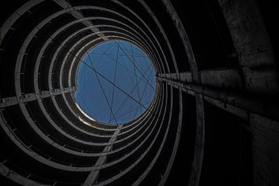 Low angle view of skylight against sky