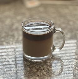 Close-up of coffee on table