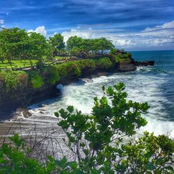 Scenic view of sea against sky