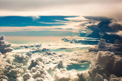 Aerial view of cloudscape