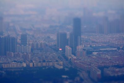 High angle view of cityscape