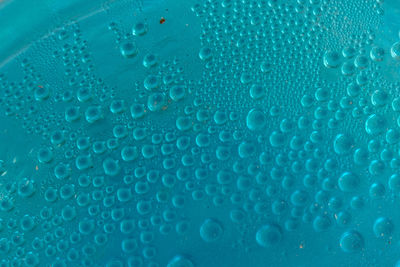 Close-up of bubbles in water