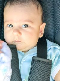 Close-up portrait of boy