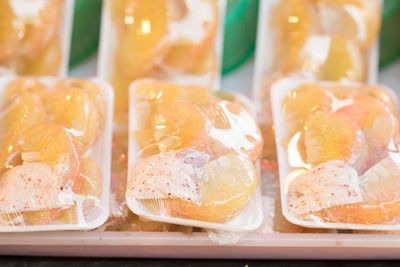 Close-up of ice cream in plate