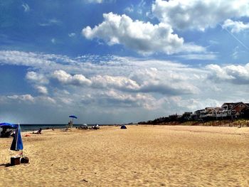 Cloudy sky above sea