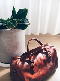 Close-up of sofa at home