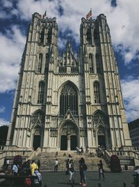 Facade of cathedral against sky