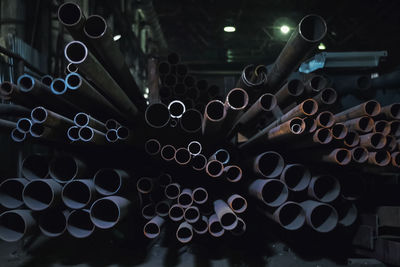 Close-up of pipes